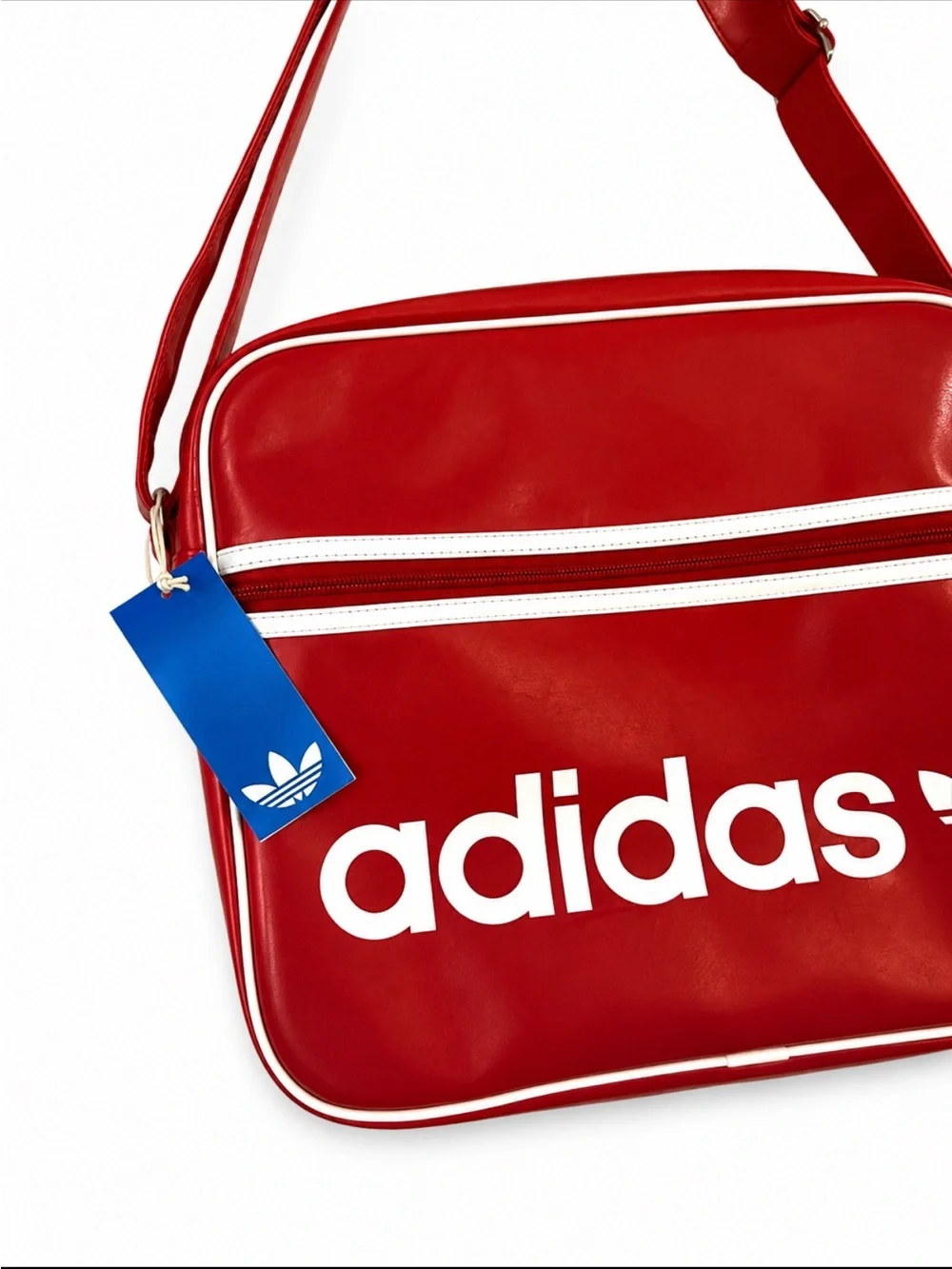 Adidas Originals Red Retro Messenger Bag NWT Crossbody Trefoil